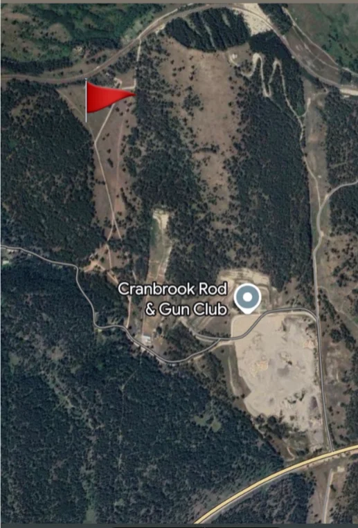 Overview map showing Mission Fort Steele Road and Spur Valley Horses